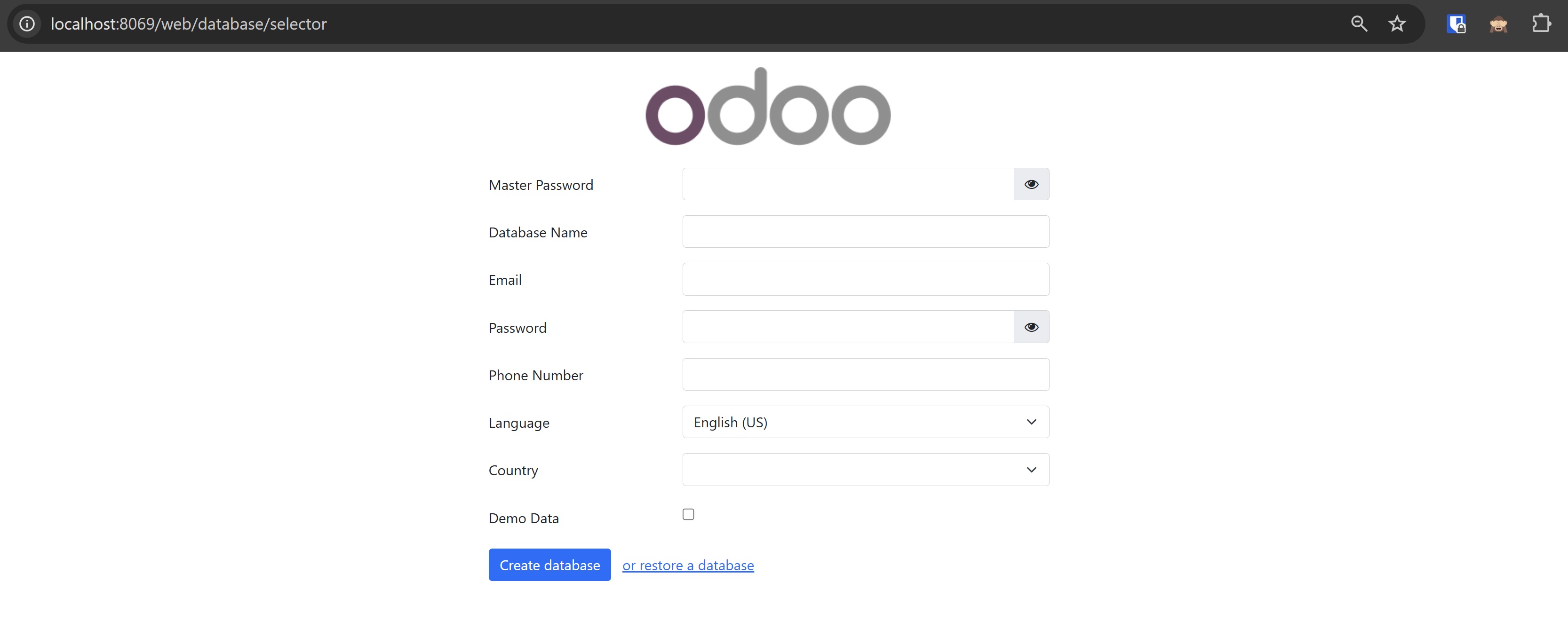 odoo-browser-first-install
