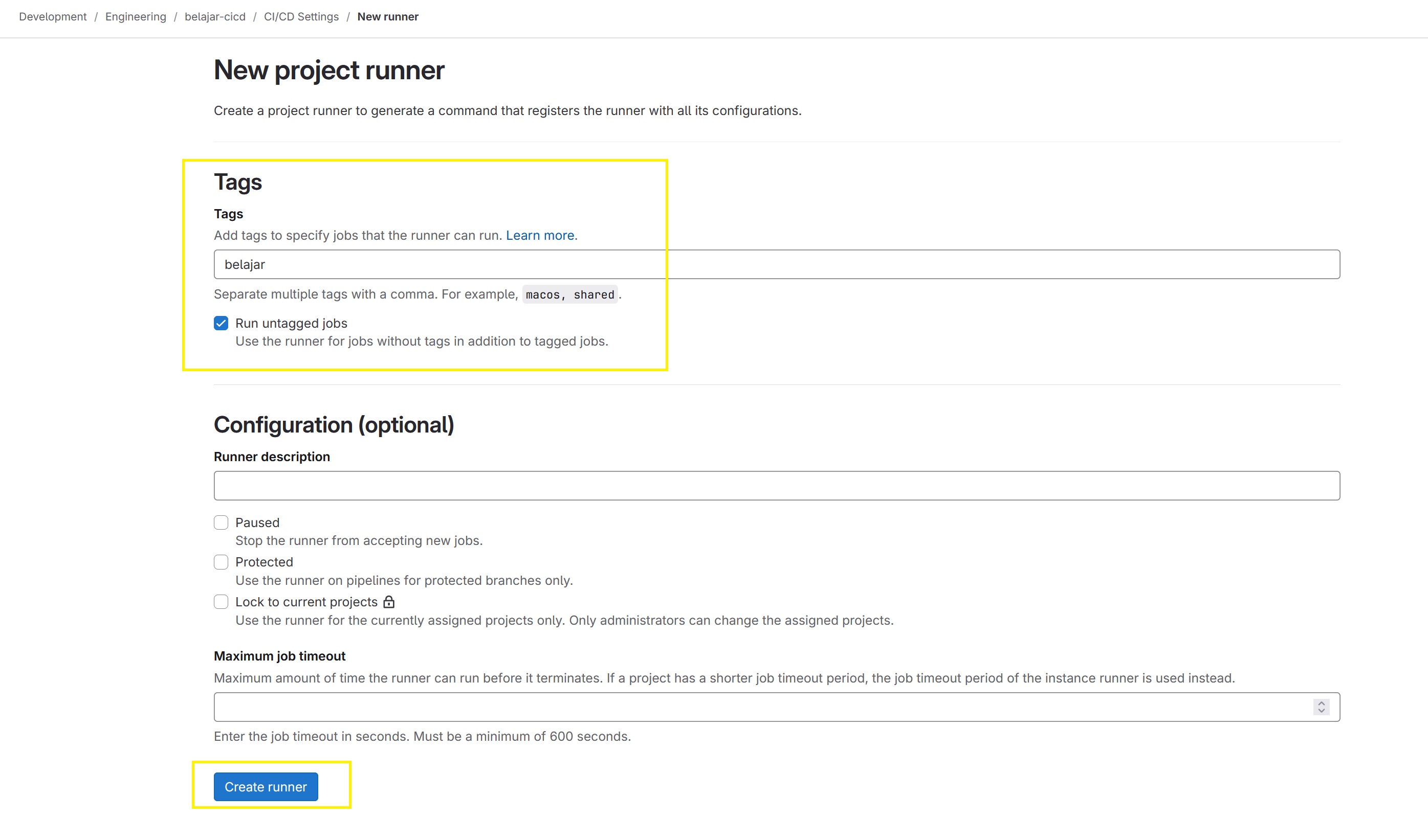 create-token-new-runner